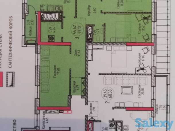 Трёхкомнатная квартира в ЖК 7Я с шикарным видом, Тауельсыздык 21/9, фотография 5