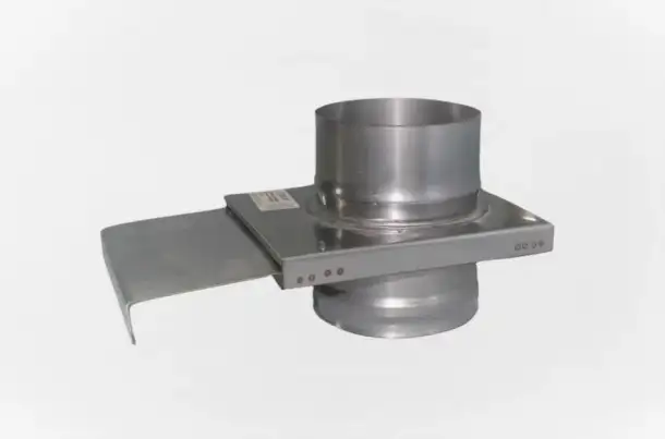 Шибер для вентиляции, 100-800 мм, s 0,5-0,7 мм, Вид: прямоугольный; круглый, Соед-ие: фланцевое, фотография 1