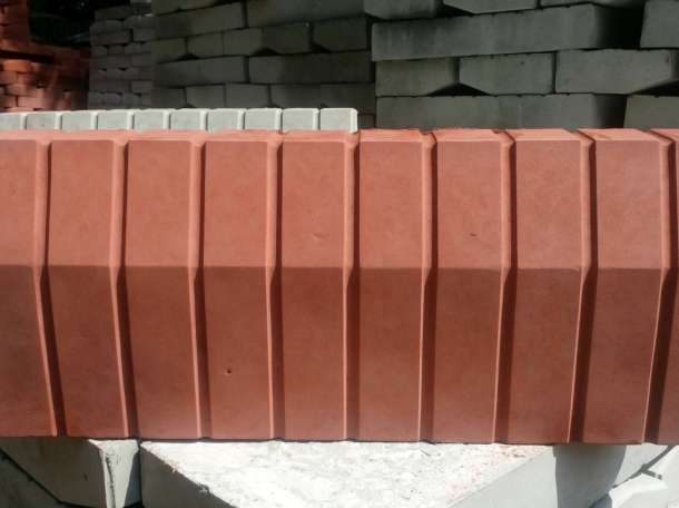 Поребрик садовый красный (большой), фотография 1