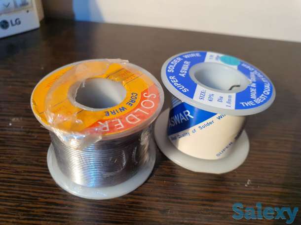 Припой Тайвань (0.7мм - 180 гр, 1 мм - 100 гр), фотография 1