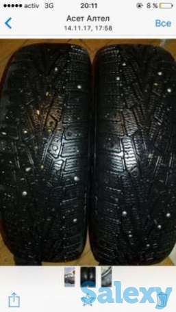 Продам пару зимних шипованныых шин Cordiant, фотография 1