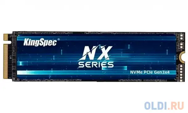Kingspec ssd nx-256 2280, 256gb, m.2(22x80mm), nvme, pcie 3.0 x4, 3d, фотография 1