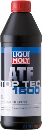 Нс-синтетическое трансмиссионное масло liquimoly top tec atf 1600 1 л 3659, фотография 1