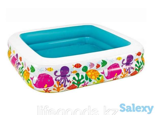 Детский надувной бассейн с навесом 157х157х122 см, Intex 57470, фотография 2