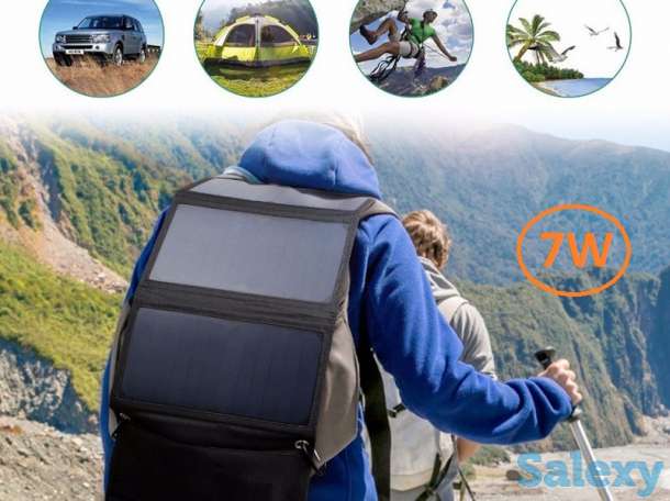 Продам портативная раскладная солнечная зарядная панель для мобильных устройств, SL 7WB, фотография 1
