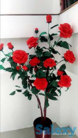 Куст розы искусственный декор, фотография 1