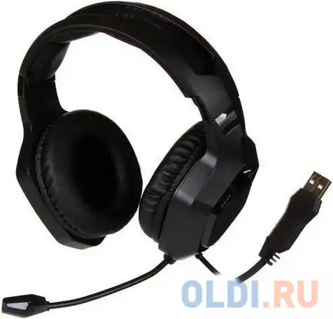 Perfeo игровая гарнитура thraex черная 2,2 м, usb, вирт. звук. 7.1,, фотография 1