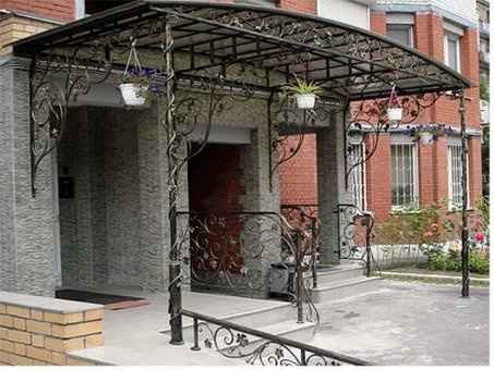 Изготовление навесов, ангаров, автоматических ворот, заборов с фундаментом и сплиторными блоками, фотография 7