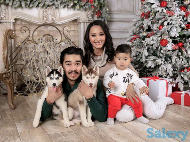 Семейные, детские новогодние фотосессии, фотография 2