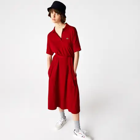 Женское платье lacoste с v-образным вырезом, фотография 1