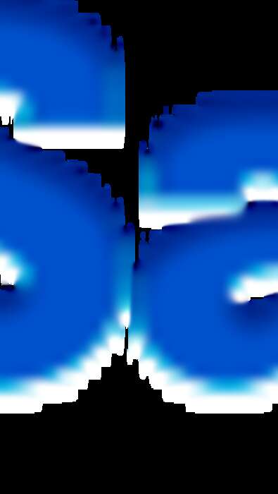 Маска mix (прозрачный силикон), blue, фотография 1