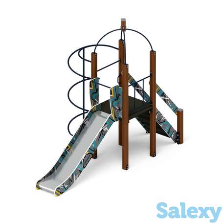 Детский игровой комплекс «навина (техно-голубой)» дик 2.09.01-01 h=1200, фотография 1