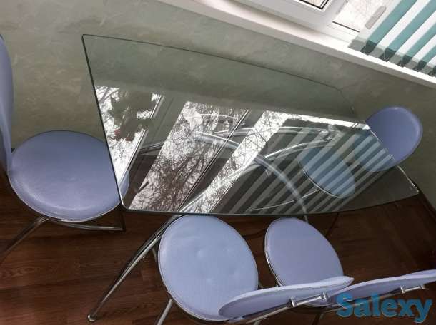 Продажа стеклянный стол со стульями, фотография 1