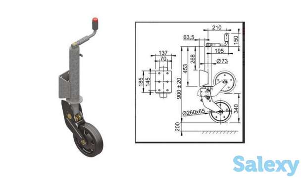 Колесо опорное пневмонагнетателя усиленное, фотография 1