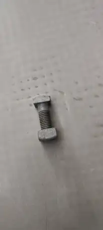 Болт крепления 58x2 c квадратной головкой и гайкой, ANSI C135.1. Материал: гальванизированная сталь, фотография 1