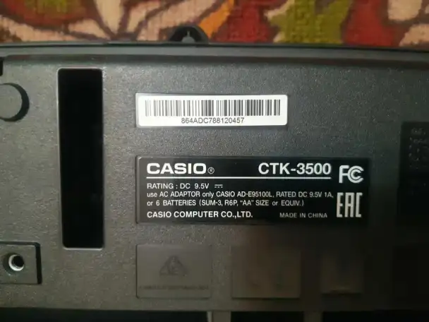 Синтезатор CASIO CTK-3500, фотография 2