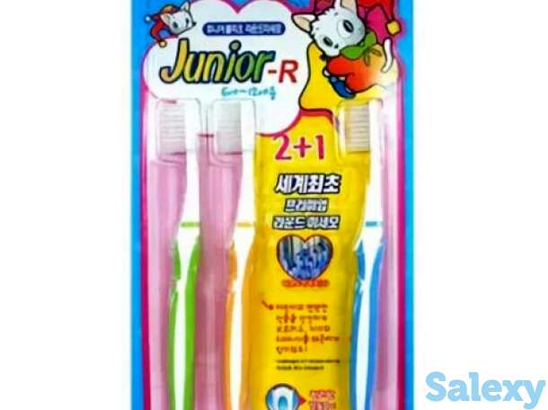 Набор зубных щеток clio junior r 2+1 toothbrush, фотография 1
