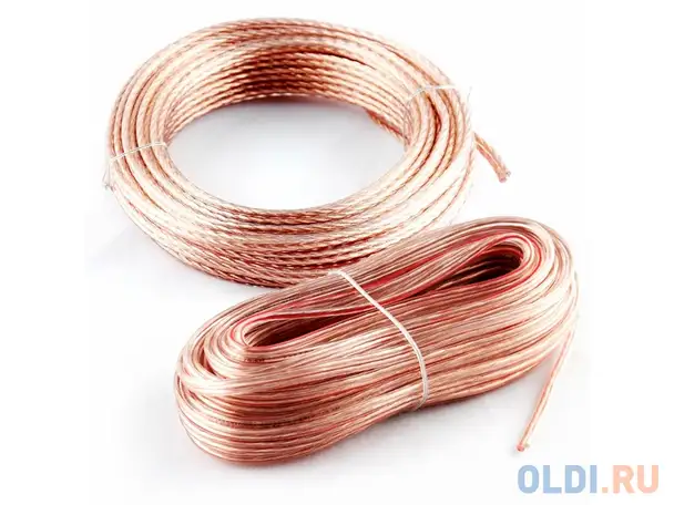 Акустический кабель kicx scc-1812 18awg 12м прозрачный, фотография 1