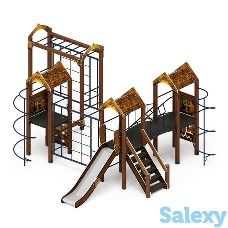 Детский игровой комплекс «городок (эко)» дик 2.01.3.04-02 h=1200, фотография 1