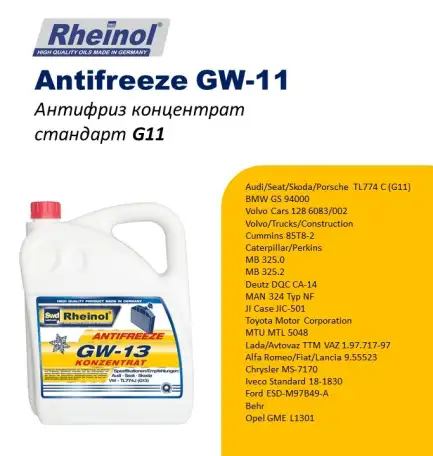 SwdRheinol Antifreeze GW-11 Konzentrat, фотография 1