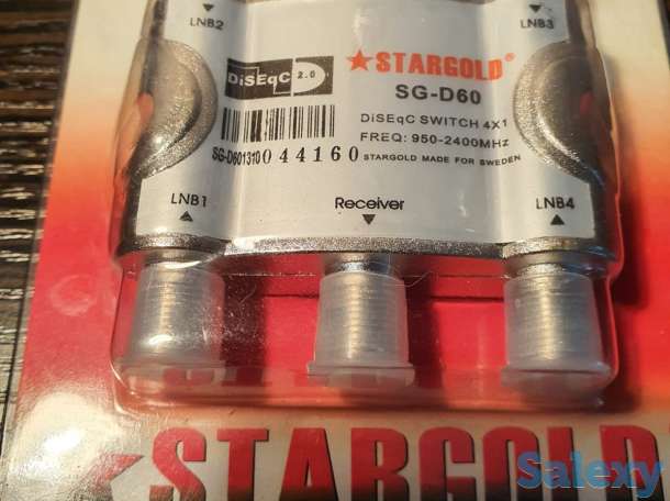 Коммутатор, спутниковый свич Корея, DiSEgC 4*1 Stargold SG D60, фотография 2