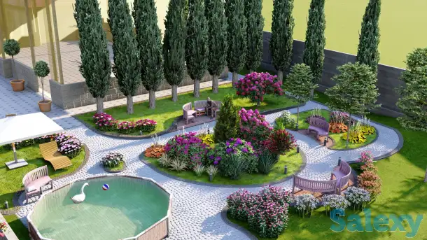 Эскизный проект, 3D Визуализация, Фасад, благоустройство, фотография 5