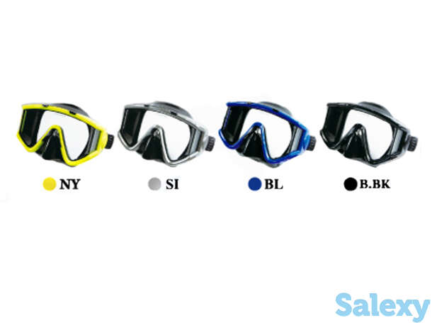 Akvilon maxima-3 dry маска для плавания с клапаном, цвет прозрачный / черный, фотография 1