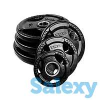 Олимпийский диск евро-классик с тройным хватом, блины для штанги D=50мм. (10+10кг), фотография 1