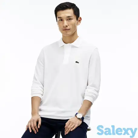 Мужское поло lacoste l.12.21 classic fit с длинным рукавом, фотография 1