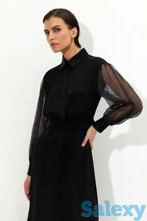 Платье c полупрозрачными рукавами vassa&co, фотография 1