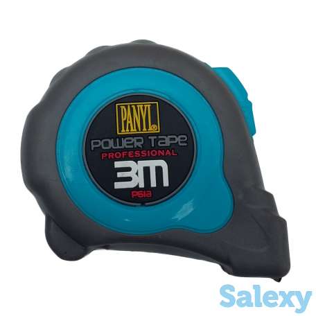 Рулетка измерительная 3м. серо-голубая, фотография 1