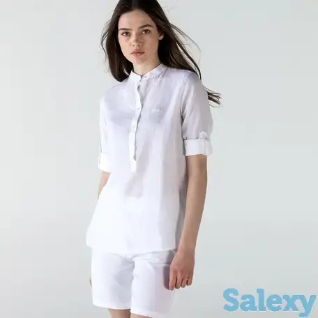 Женская льняная рубашка lacoste, фотография 1
