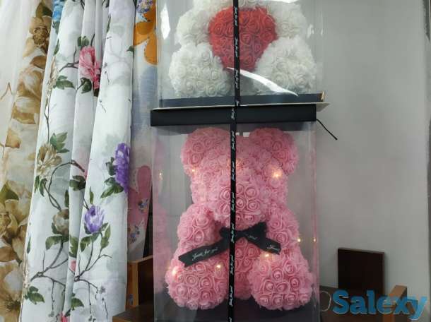 Мишка из роз Тедди ко дню всех влюбленных, фотография 8