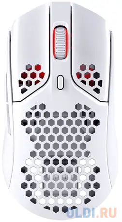 Мышь беспроводная hyperx pulsefire haste wireless белый usb + радиоканал, фотография 1