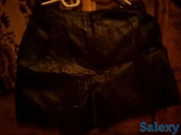 Продам кожаные шорты, фотография 1