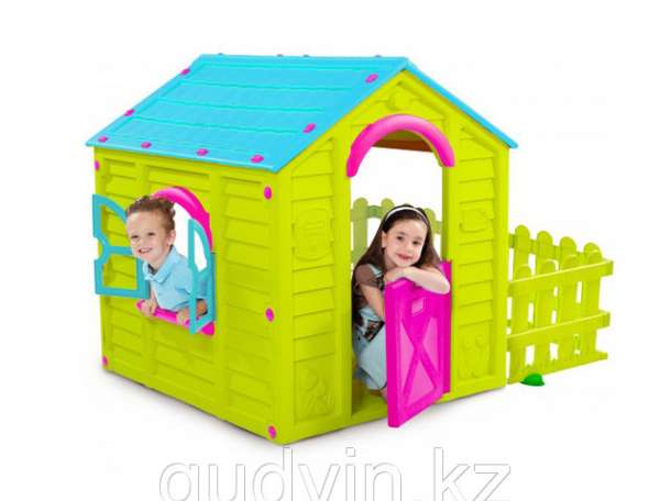 Домик игровой! KETER ИГРОВОЙ ДОМ MY GARDEN HOUSE САДОВЫЙ ЗЕЛЁНЫЙ-БИРЮЗОВЫЙ (156X118X117H) , фотография 1