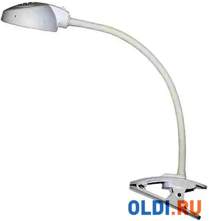 Светильник настольный трансвит веста с16 пш (vestac16-psh/wt) на гибкой стойке белый, фотография 1