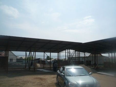 Изготовление навесов, ангаров, автоматических ворот, заборы, установка консольной системы ворот, фотография 3