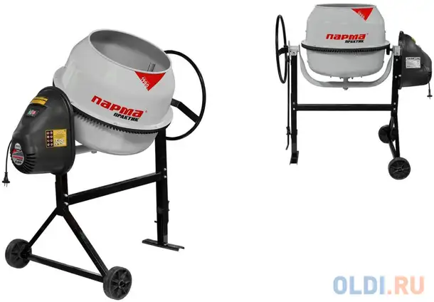 Бетономешалка парма б-121-э 600 вт 120л, фотография 1