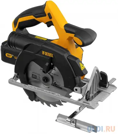 Пила циркулярная аккумуляторная бесщет. ccs-165, 18в li-ion// denzel, фотография 1