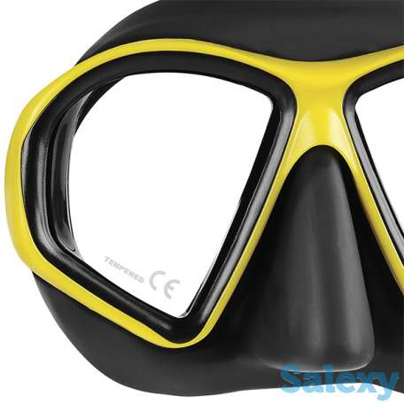 Маска для плавания mares sealhouette, для взрослых - ц.обт.черный, ц.р.чёрно-желтый, фотография 2