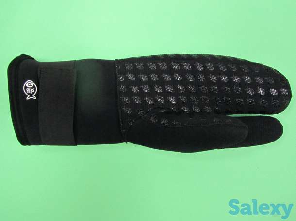 Рукавицы для подводной охоты неопреновые трехпалые scorpena d 8мм, фотография 7