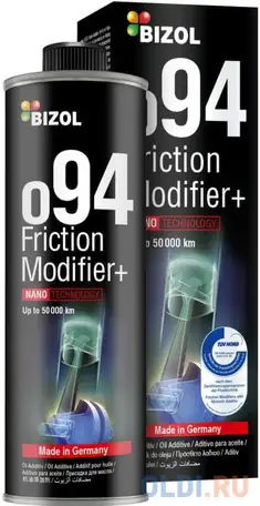 8102 bizol антифрикционная присадка в моторное масло friction modifier+ o94 (0,25л), фотография 1