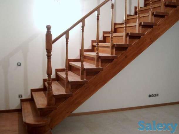 Изготовление деревянных лестниц,дверей. Материал сосна, бук, ясень., фотография 2