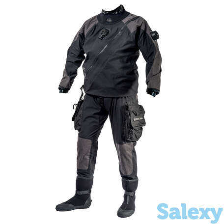 Сухой гидрокостюм mares xr1 kevlar silicon-st, диагональная молния, биламинатный, фотография 1