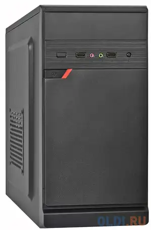 Корпус microatx exegate baa-106 без бп чёрный, фотография 1