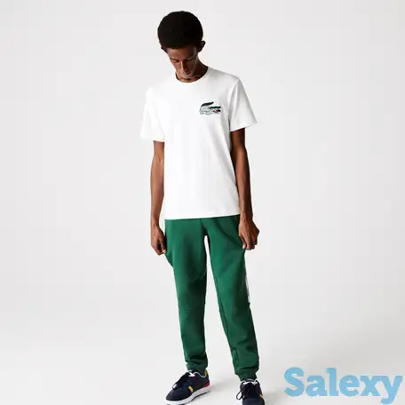 Мужская хлопковая футболка со значком под крокодила и круглым вырезом, фотография 1