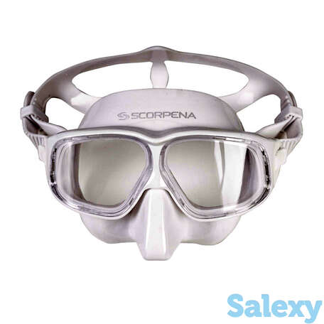 Маска scorpena apnea f1 белая, фотография 1