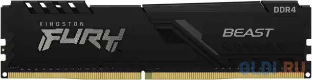 Оперативная память для компьютера kingston fury beast black dimm 32gb ddr4, фотография 1