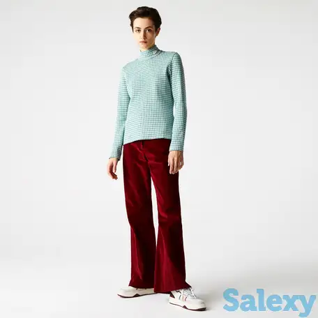 Женская водолазка lacoste l!ve в клетку, фотография 1